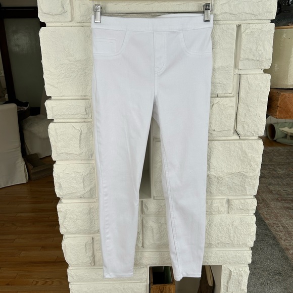 SPANX Jean-ish Ankle Leggings Regular Inseam in White Size Medium - Picture 6 of 16